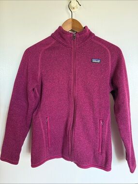 Patagonia Girls' Raspberry Zip Fleece Jacket